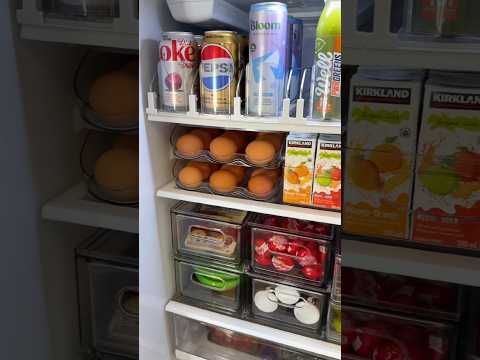 I love a good fridge restock 🤭 #restock #asmr #satisfying #asmrvideo #satisfyingasmr #restockasmr
