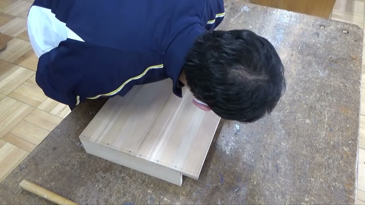 くぎ打ち（作業動画）中学校技術＜材料と加工の技術＞