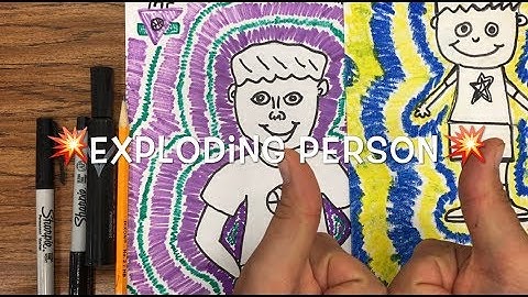 💥 Exploding 💥 PERSON 😲 Project How to draw people boy girl kids - step by step | Mr. Schuette