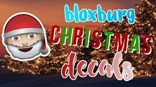BLOXBURG CHRISTMAS DECALS! || Creiyn
