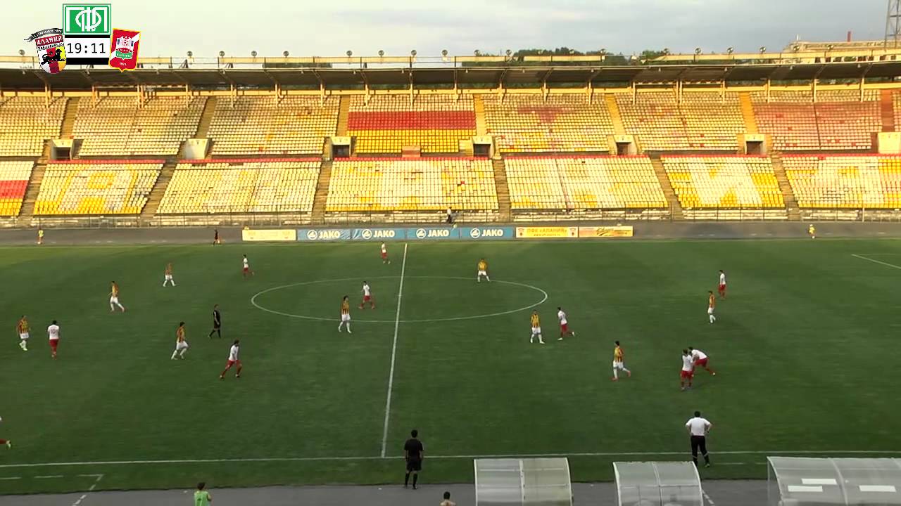 Алания Спартак Нч 1 1 голы 4й тур ПФЛ зона Юг 12 08 2015 - YouTube