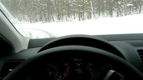 VW Jetta quick ESP test in snow