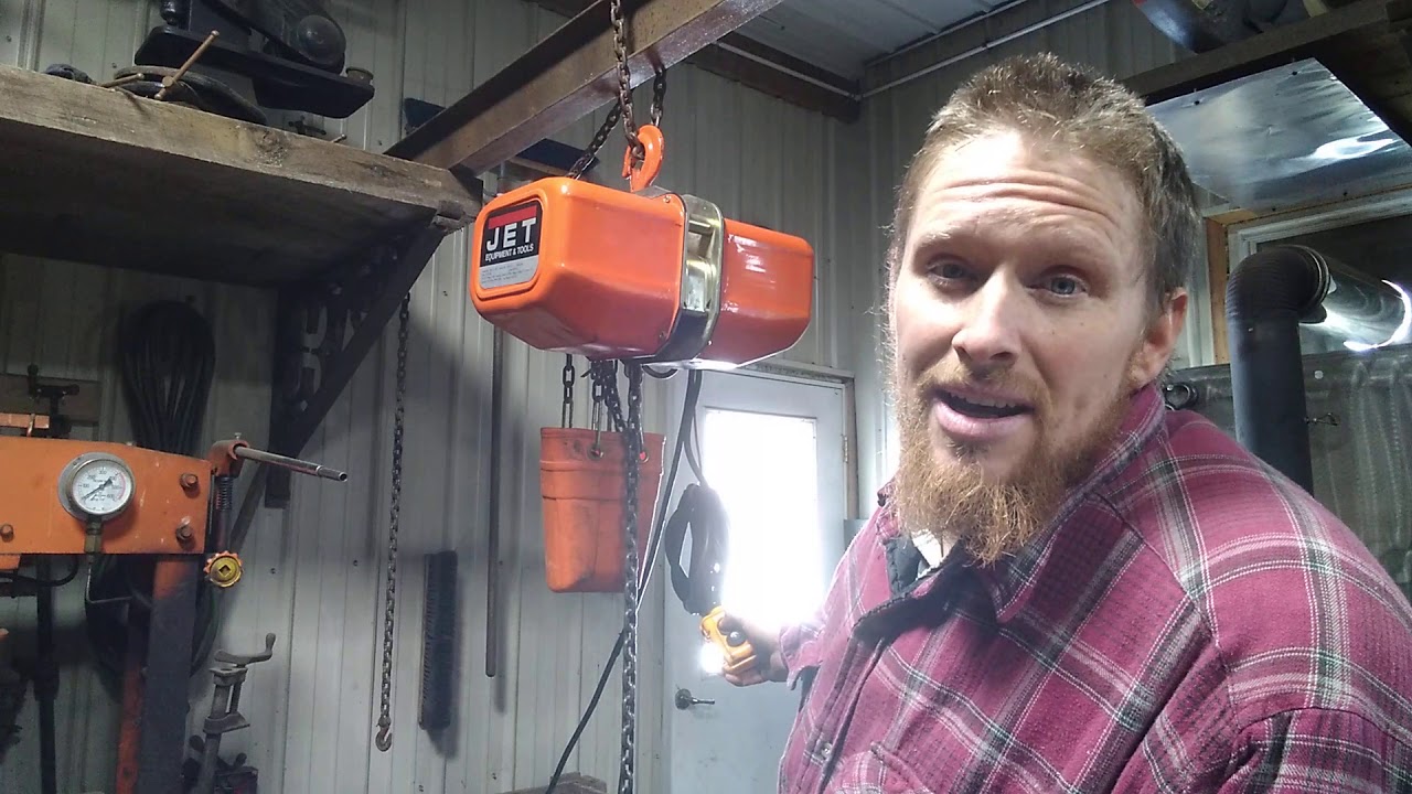 Jet 1 Ton Overhead Chain Hoist Test Run YouTube