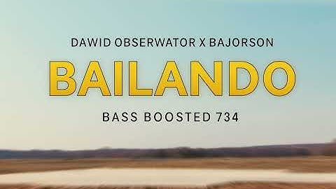 Bajorson, Dawid Obserwator, DJ Killer, David Tango - Bailando (bass boosted)