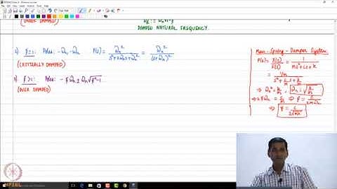 Second Order Systems - Part 1: Lecture-19