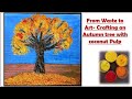 From waste to art crafting an autumn tree with coconut pulp