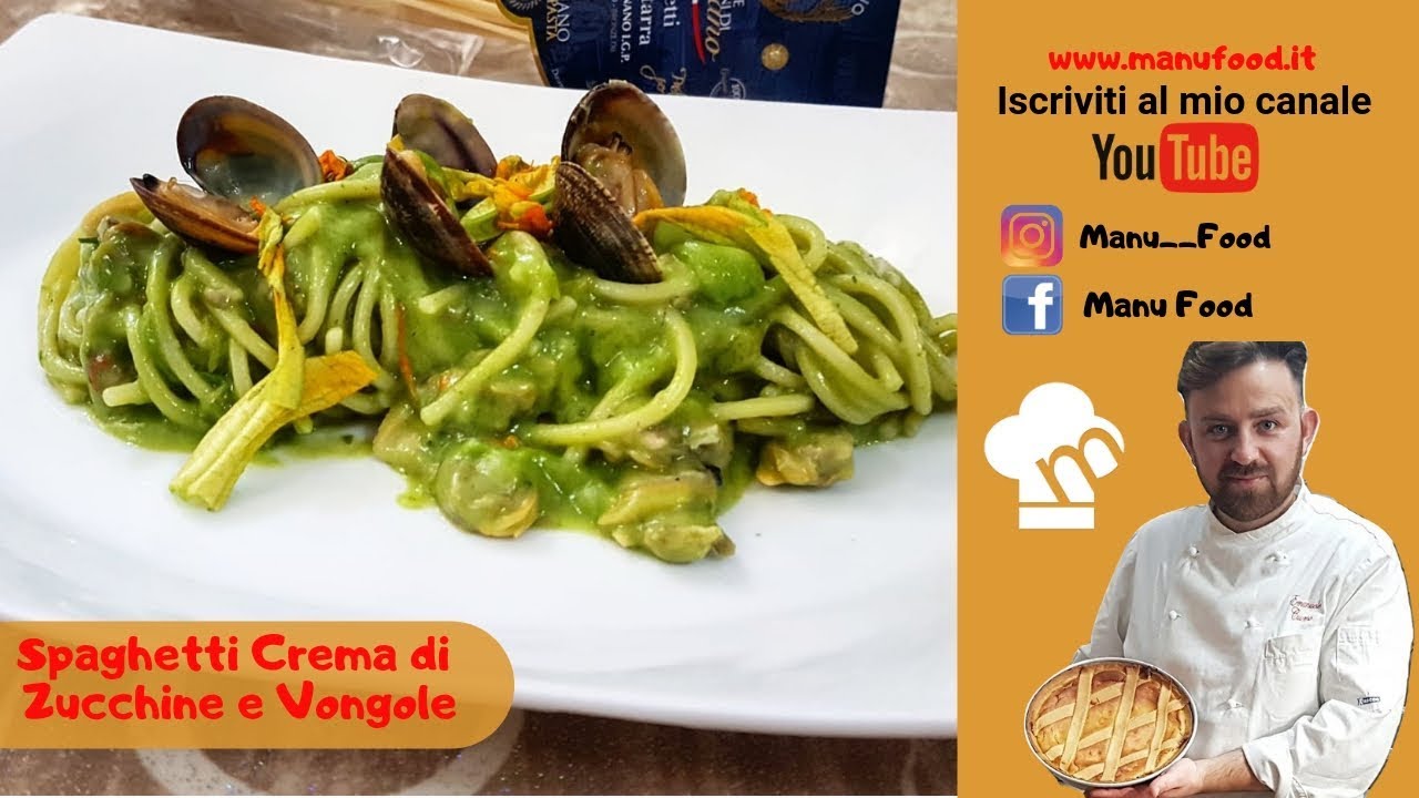 Spaghetti Crema di Zucchine e Vongole
