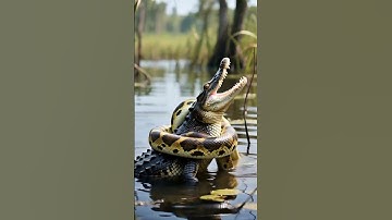 Crocodile vs Python… The Ultimate Showdown! 🐊🐍😱