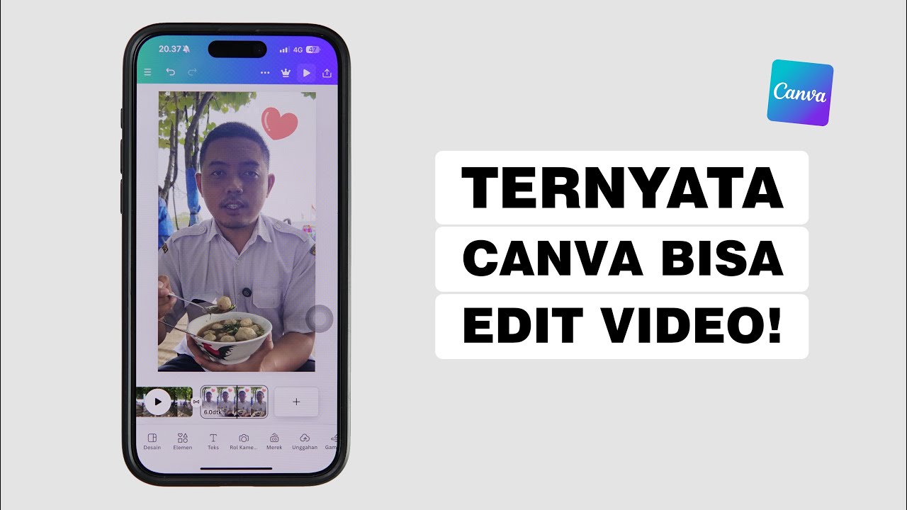 Cara Edit Video Di Aplikasi Canva HP - YouTube