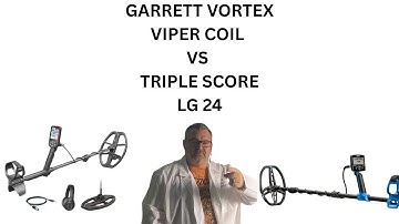 GARRETT VORTEX VIPER COIL VS NOKTA TRIPLE SCORE  SC 24 COIL REVIEW AND DEMO.