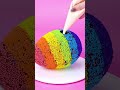 Short Perfect Rainbow Chocolate Creation Crunchy Sprinkles Satisfying Video Top Cake Cake