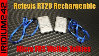 Retevis RT20 Rechargeable Micro FRS Walkie Talkies