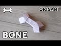 Origami bone tutorial| Spooky paper bone step by step folding by tamil origami 