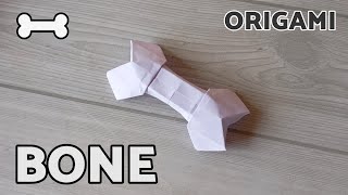 Origami bone tutorial| Spooky paper bone step by step folding by tamil origami 