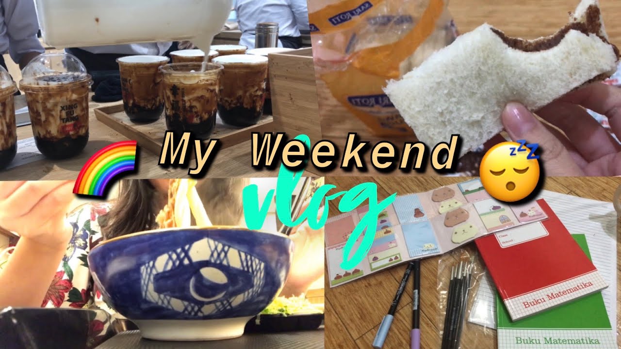 🌈😴my weekend vlog + haul -🇮🇩Indonesia - YouTube