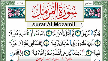 سورة المزمل شيرزاد عبد الرحمن طاهر Surah Al Mozamil Sherzad Taher برواية حفص عن عاصم