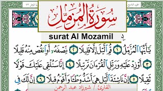 سورة المزمل شيرزاد عبد الرحمن طاهر Surah Al Mozamil Sherzad Taher برواية حفص عن عاصم
