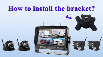 How to install the bracket of the VOONOA wireless RV cameras system?