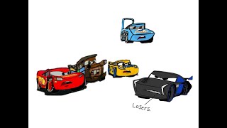 Jackson Storm insults Lightning McQueen, Mater, and Cruz Ramirez/Grounded