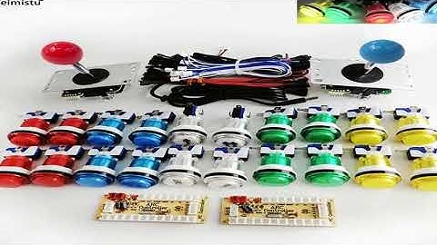 A must-have product! DIY PC Raspberry Pi Arcade joystick Game Kit  With LED Push Button American S