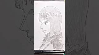 How to draw Nico Robin Side Profile🌸💜|| #onepiece  #howtodraw #drawing #shorts #ワンピース #ニコ・ロビン
