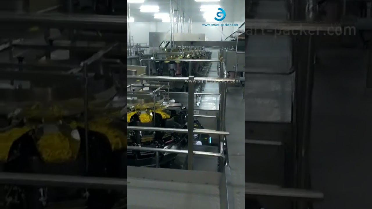 Kartoffelchips Multi Köpfe Wägen Vertikalbeutelfüllungsdichtmaschine Automatische Tasche Verpackungs