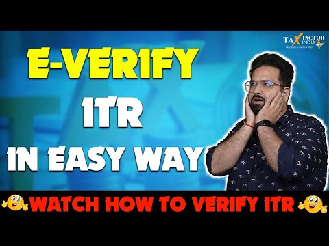 E-verification of ITR- ITR ई - वेरफाइ कैसे करे -Hindi