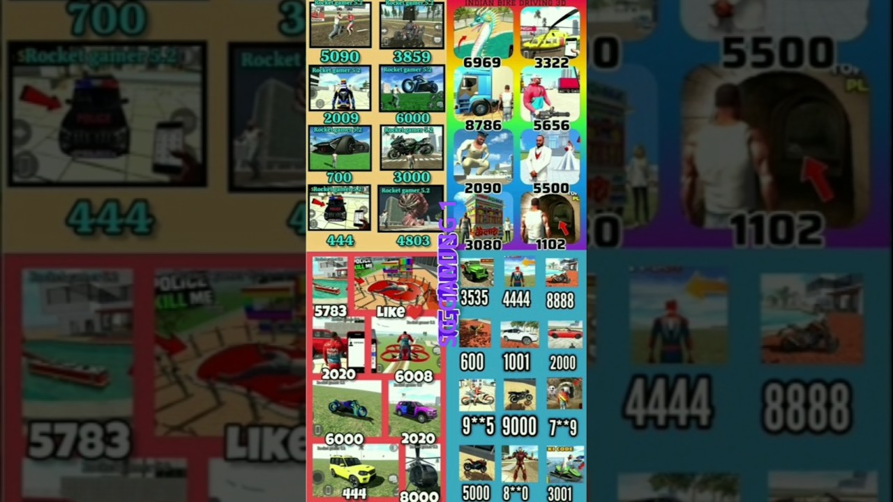 Indian Bikes Driving 3D || 😱 All NEW CHEATS CODES 