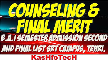 HNBGU Merit List of B.A I Sem at SRT Campus Second and Final | Merit List of SRT Campus Final Merit