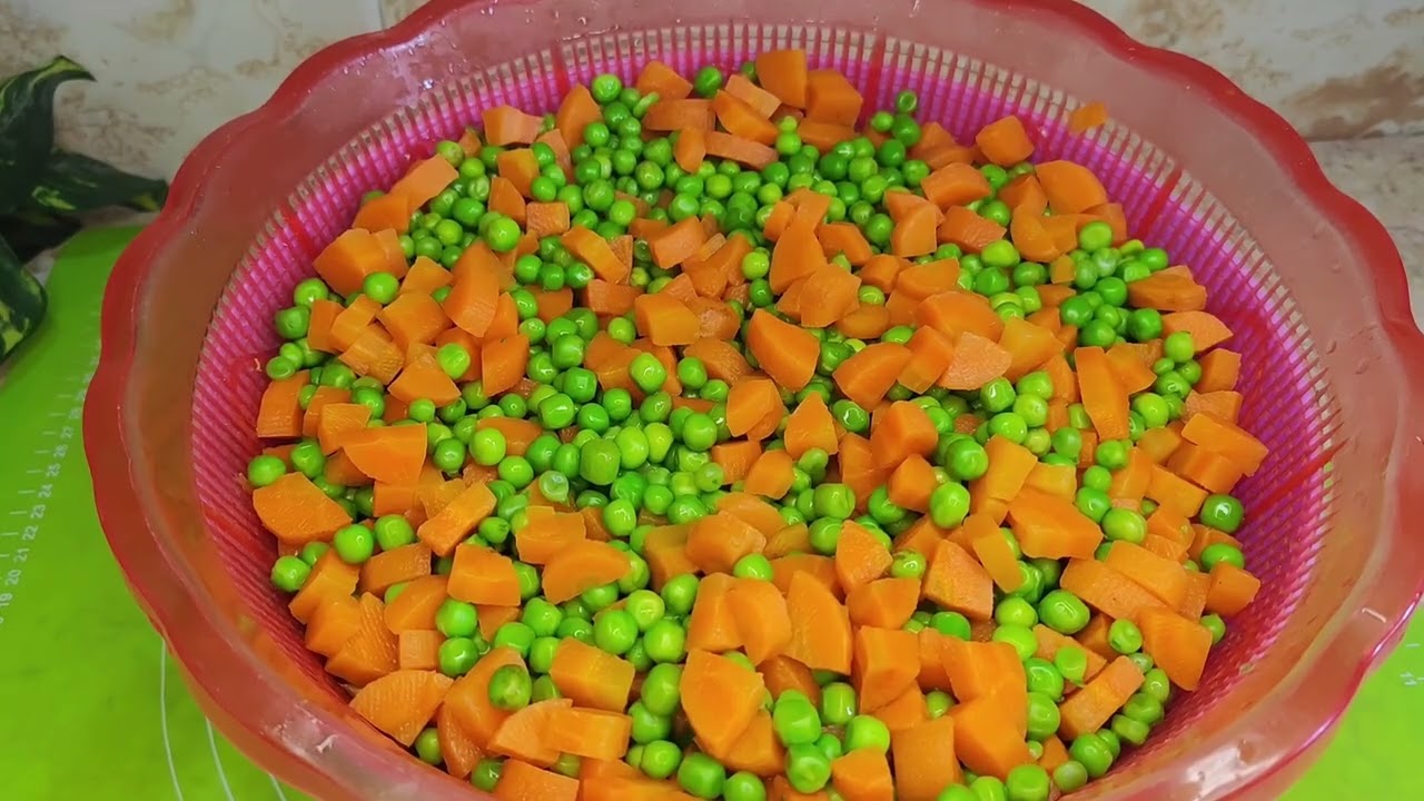 تفريز البسله الخضراء لشهر رمضان وكمان لمدة سنة 