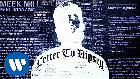 Meek Mill - Letter to Nipsey (feat. Roddy Ricch) [Official Audio]