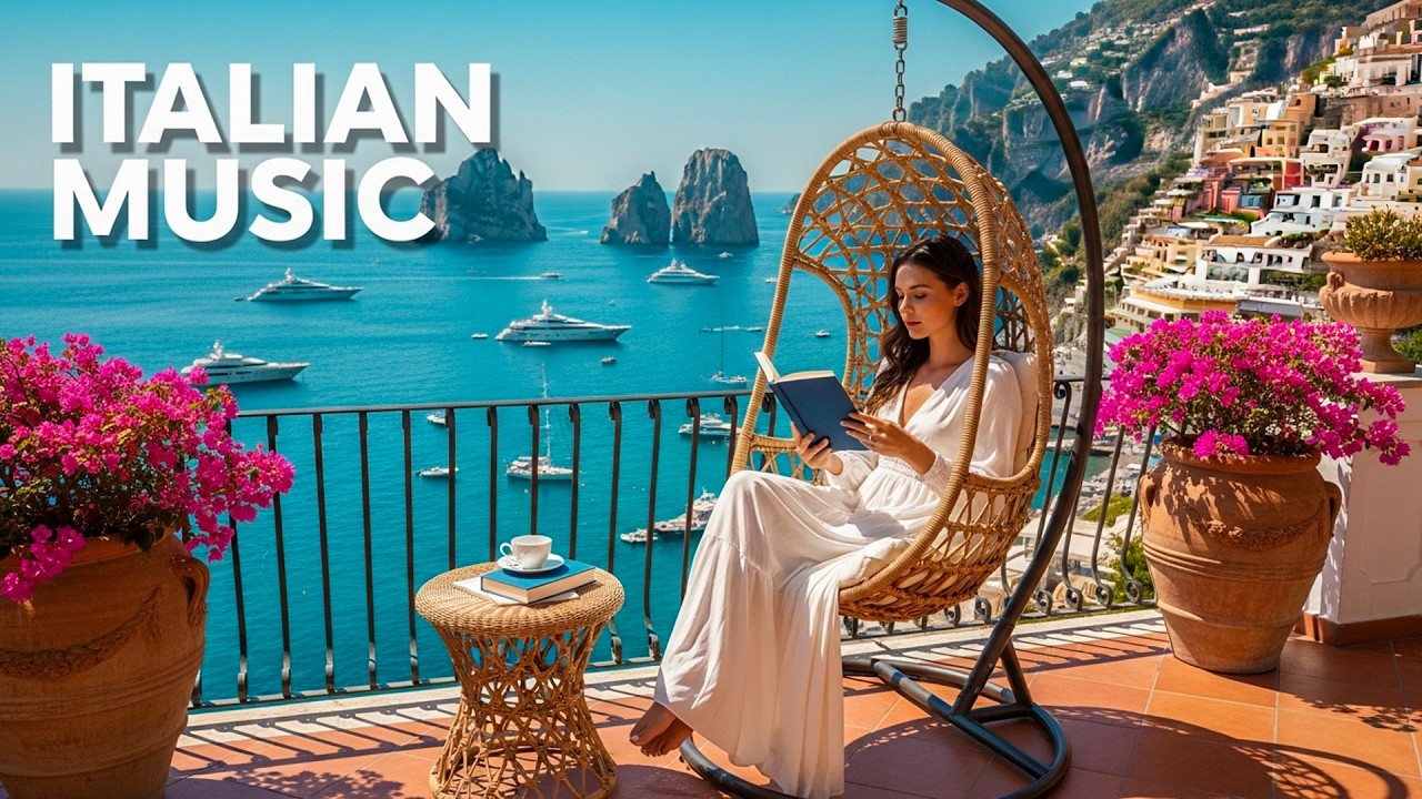 🎶 Italian Vibes & Mediterranean Music🎶 2+ Hours Scenic Amalfi Coast & Lake Como Relaxation