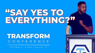 'Say Yes To Everything?'  Inky Johnson Keynote Speech Transform Conference 2022