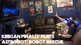 Keegan finally plays Astrobot! | Vlog