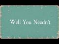 24時間無料限定公開【記録音源】 Well You Needn't ウェル・ユー・ニードント/2026年冬/ジャムセッション記録