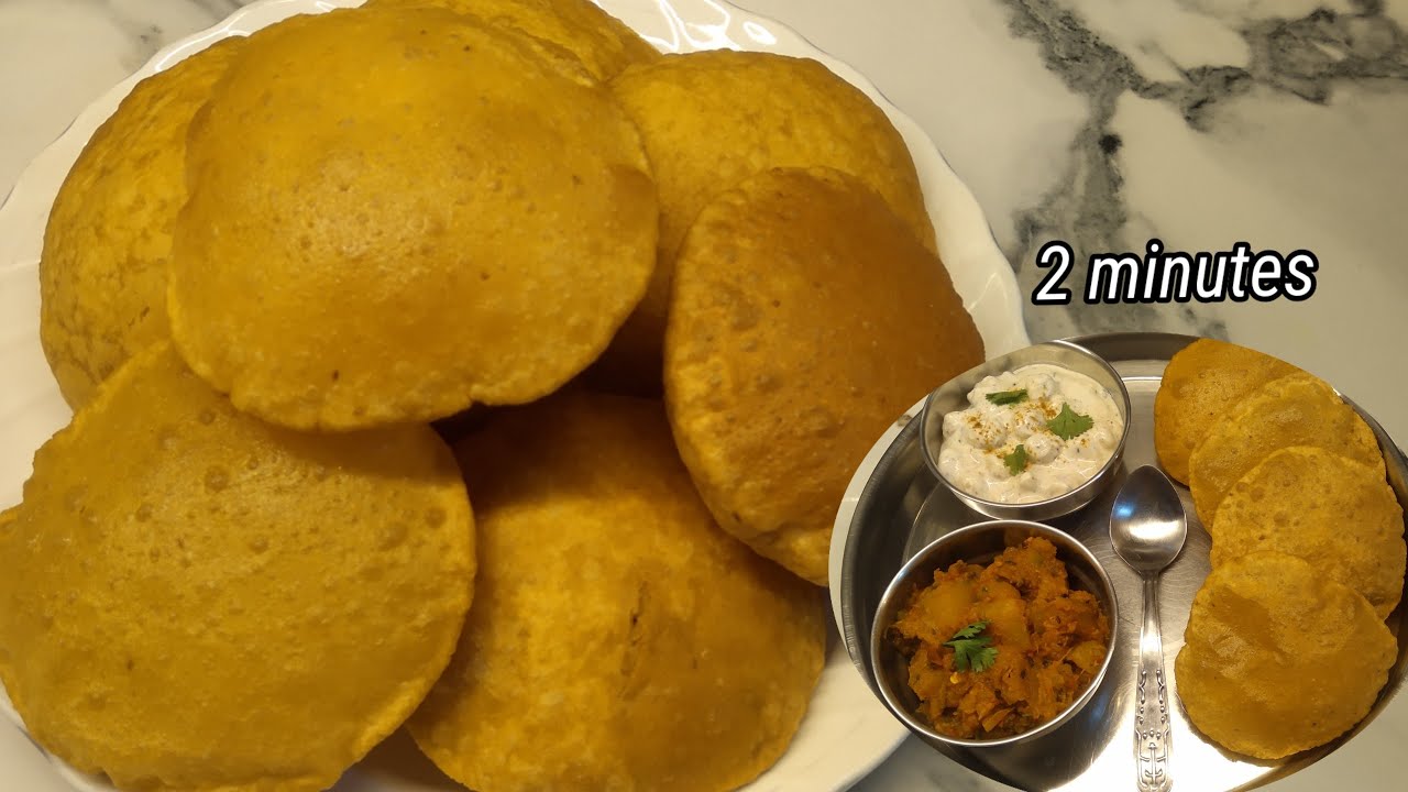 Puri recipe Soft Puffy Ajwain Poori recipe 100 Crispy & Puffy Puri recipe. YouTube