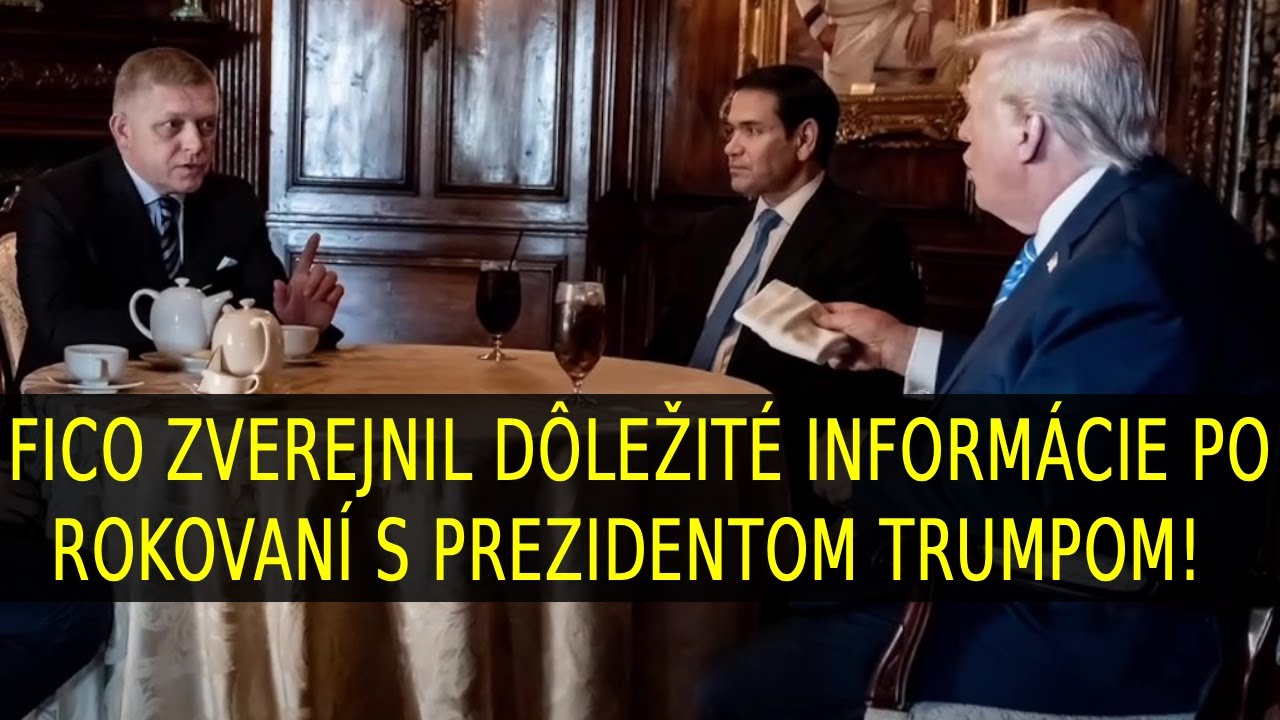 Fico zverejnil dôležité informácie po rokovaní s prezidentom Trumpom!