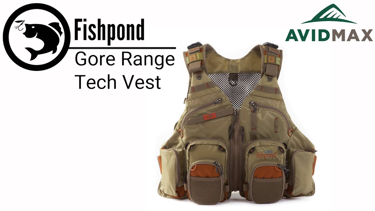 Fishpond Gore Range Tech Pack Fly Fishing Vest w/ 2 Fly Benches Driftwood