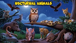 Mengenal Hewan Nokturnal | Nocturnal Animals | edukasi anak pintar | bahasa inggris
