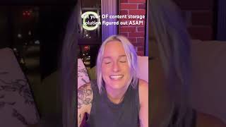 Your OnlyFans media will EAT UP your phone storage faster than you think! #onlyfans #onlyfanscreator