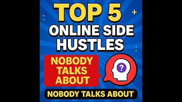 Top 5 Online Side Hustles Nobody Talks About