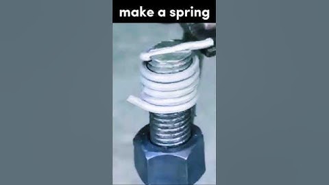 Make a spring   #spring #welder #welding #how #shorts