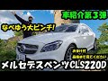 なべゆう車紹介第３弾！メルセデスベンツCLS220Dなべゆう大ピンチ！？おまけもあるよ！最後まで見てください！