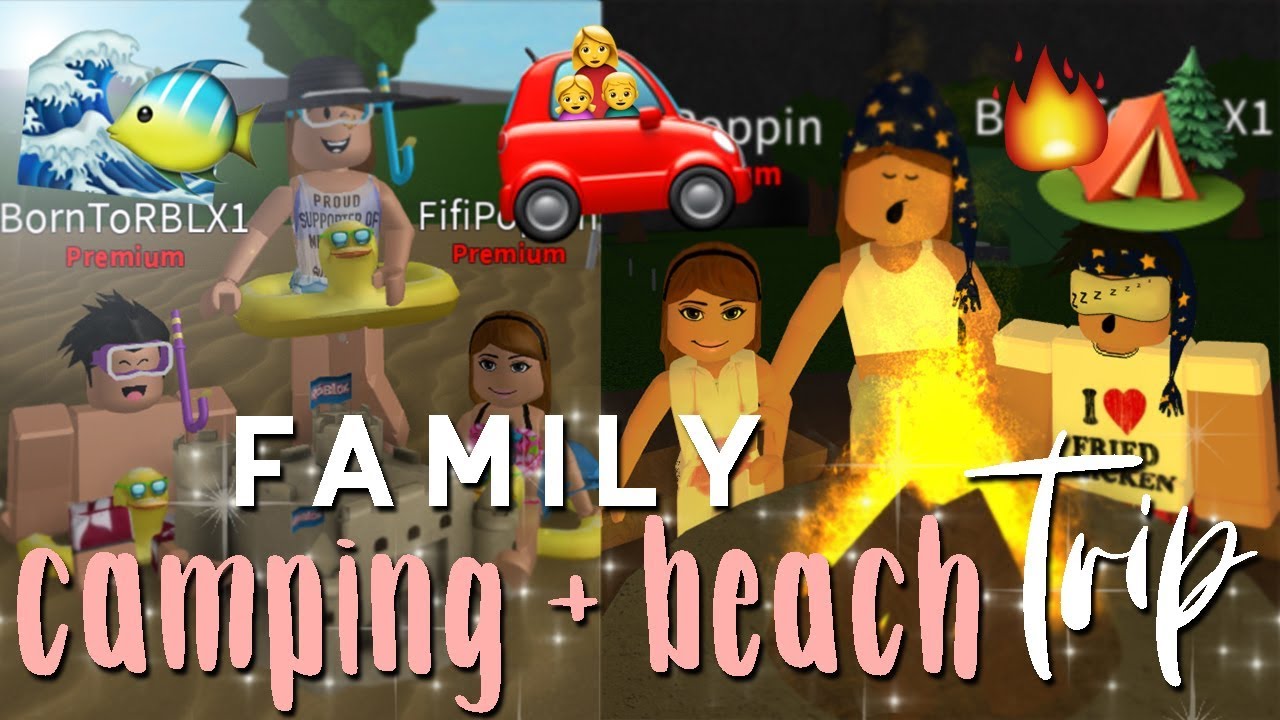 Family Beach Camping Trip Bloxburg Roleplay Alixia Youtube - camping roleplay roblox