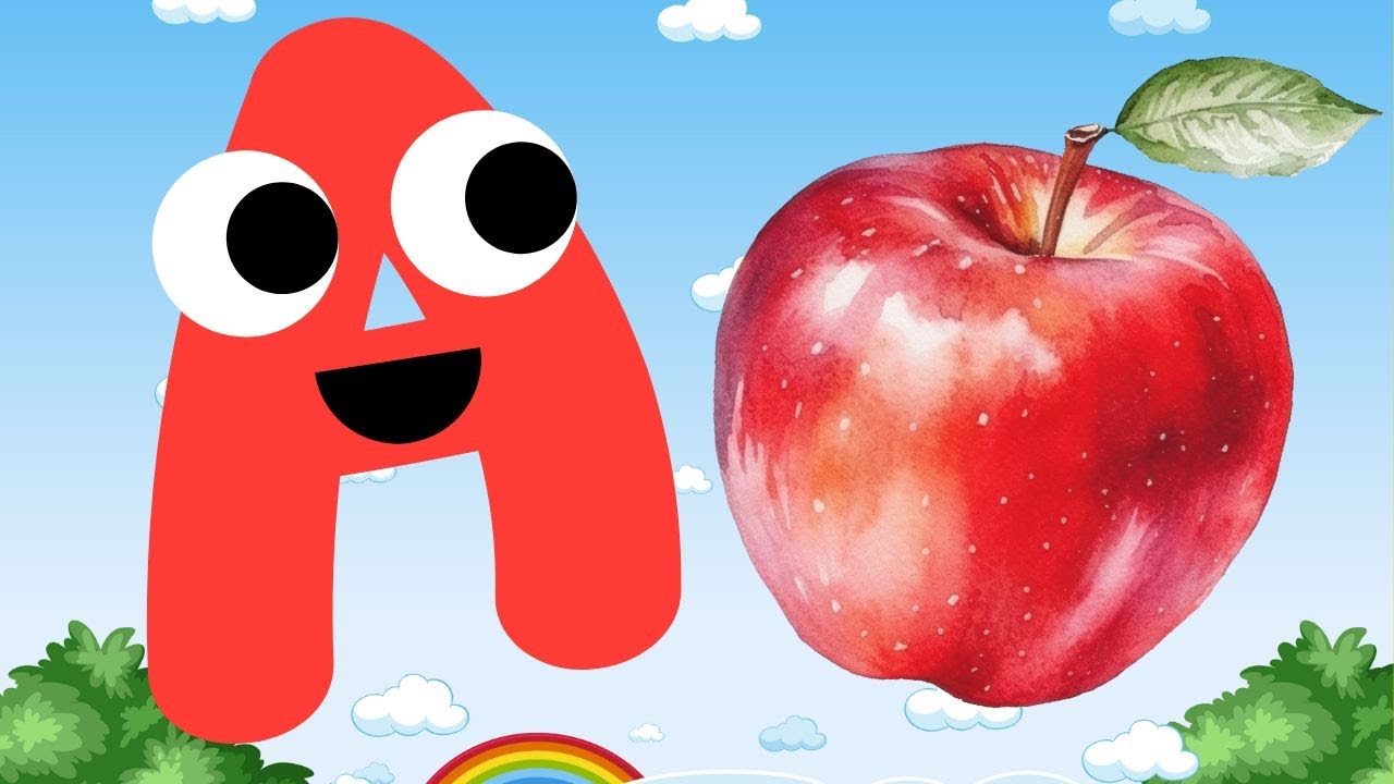 Phonics Song with Words - A For Apple - ABC Alphabet Songs with Sounds ...