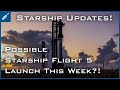 SpaceX Starship Updates! SpaceX to Launch Starship Flight 5 This Week!? TheSpaceXShow