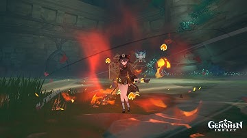 Genshin Impact The Mechanical Array Boss fight (Hu Tao Team)