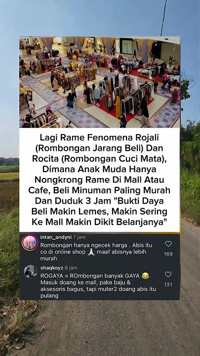 Lagi rame! fenomena rojali, rombongan jarang beli #trending #beritaterkini #shortvideo