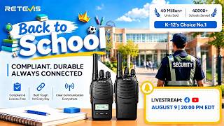 RETEVIS Back to School 2026 Live | Stay Connected with Top Walkie Talkie Deals for Schools & Teams