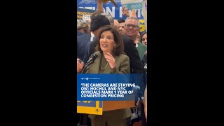 ‘The cameras are staying on’: Hochul and NYC officials mark 1 year of congestion pricing